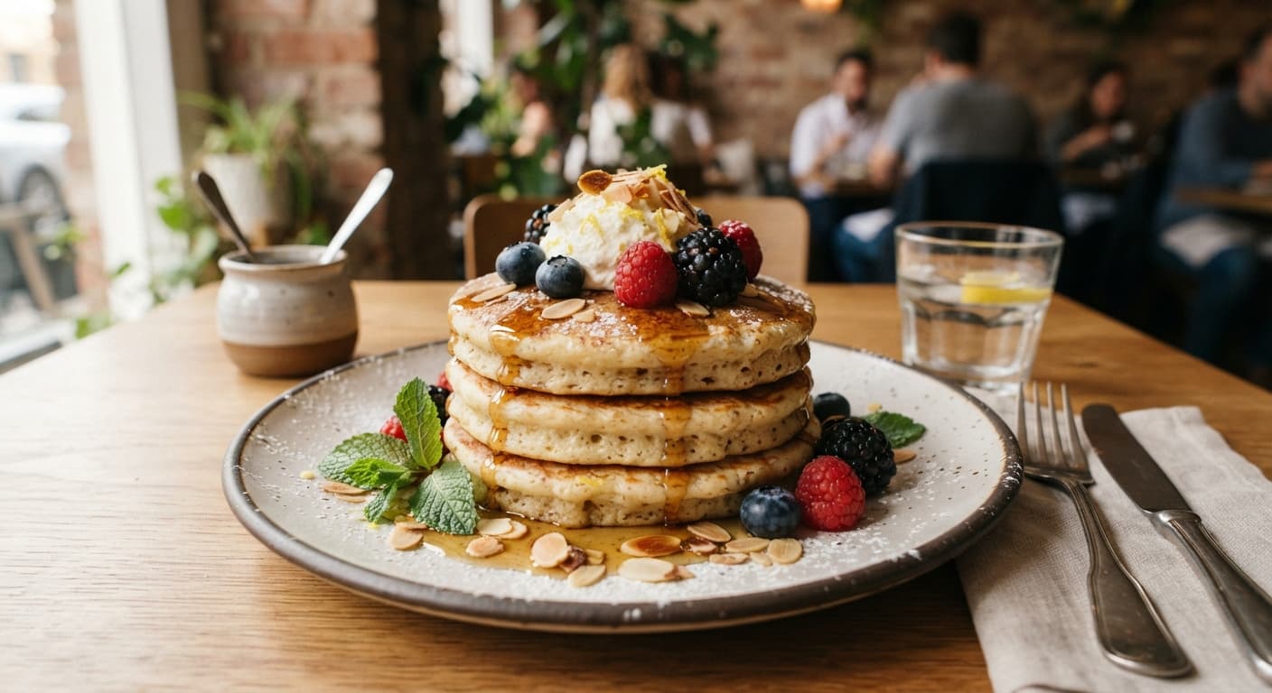 Almond Flour Ricotta Pancakes