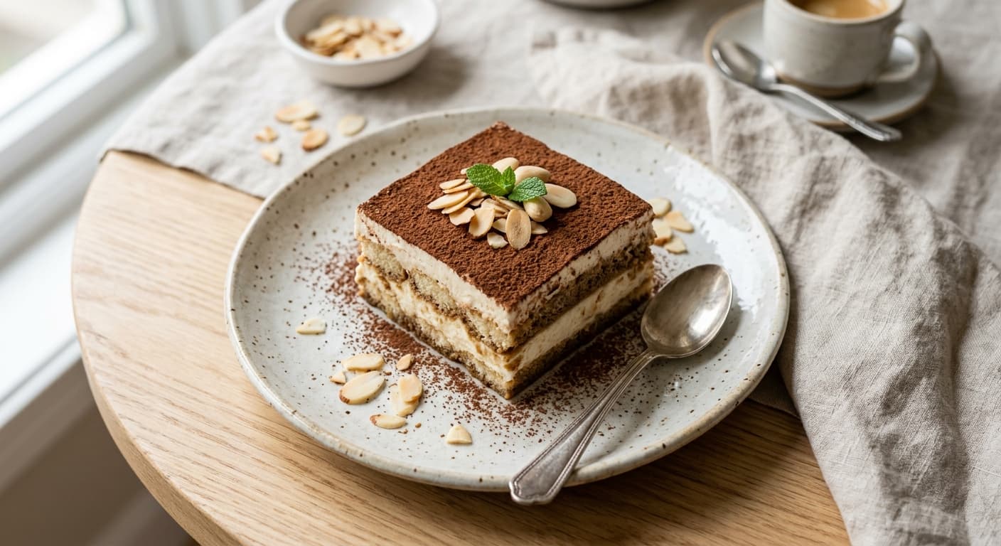 Almond Ricotta Tiramisu