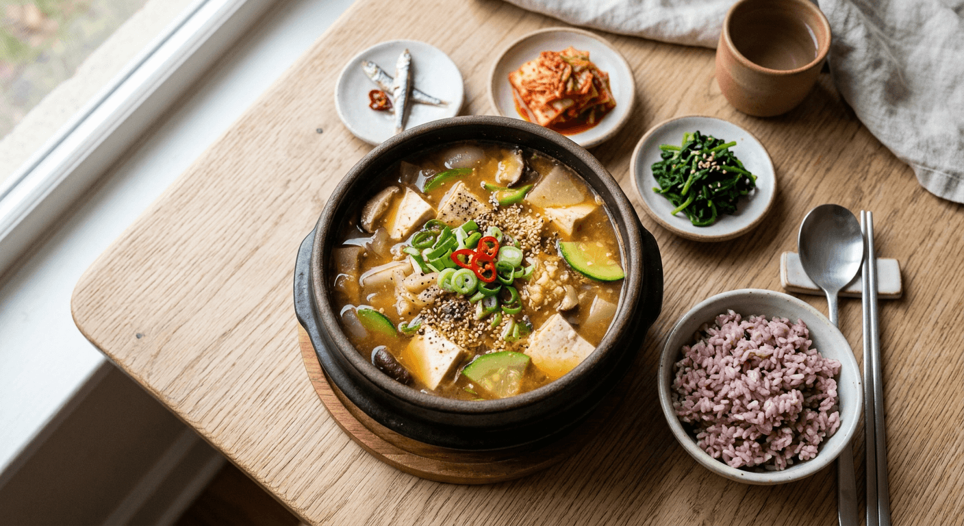 Anchovy Broth Doenjang Jjigae