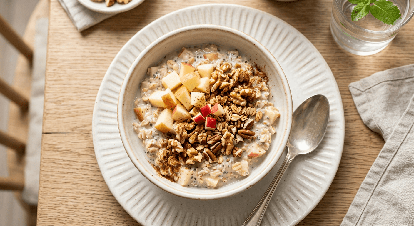 Apple Cinnamon Overnight Oats