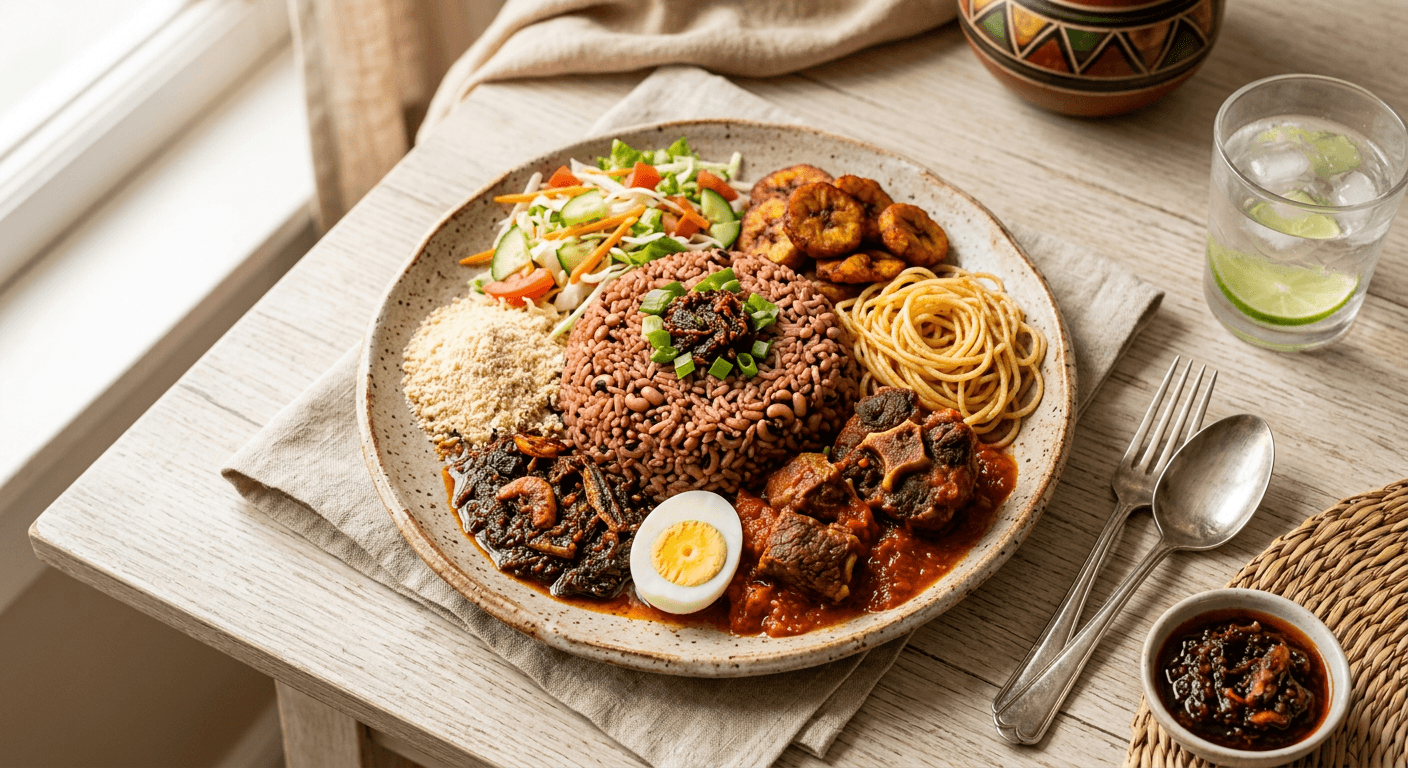 Authentic Ghanaian Waakye