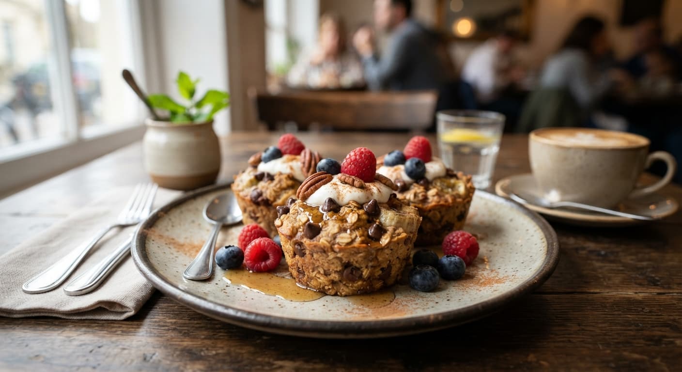 Baked Banana Oatmeal Cups