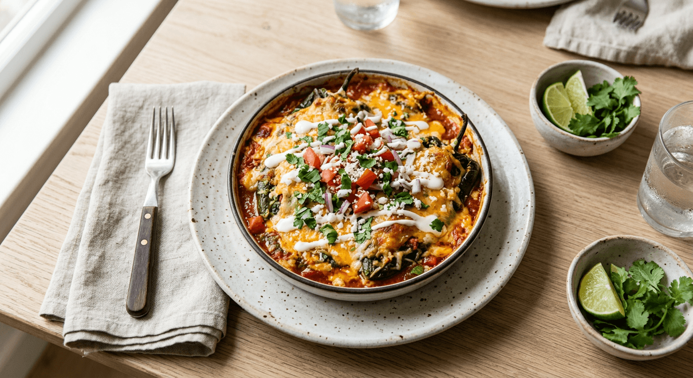 Baked Chiles Rellenos Casserole