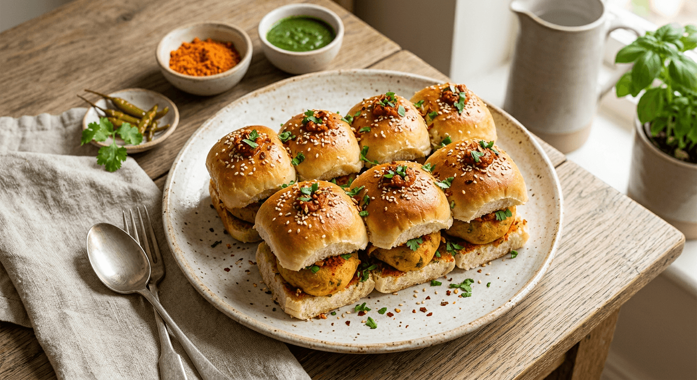 Baked Vada Pav Sliders