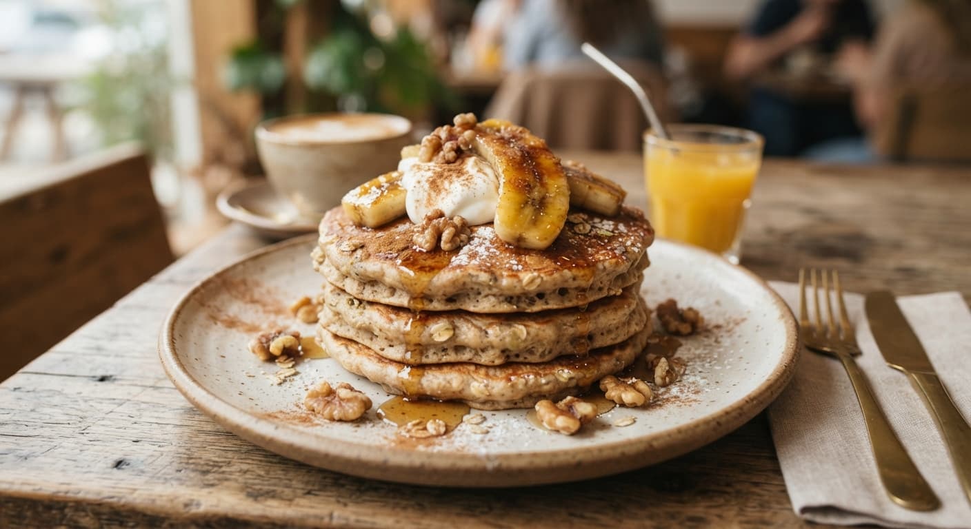 Banana Oat Pancakes