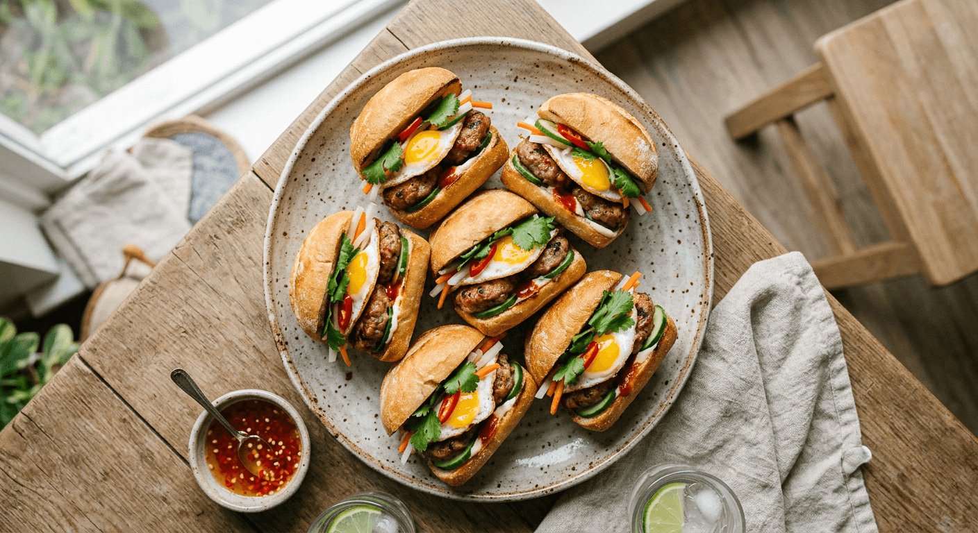 Banh Mi Breakfast Sliders
