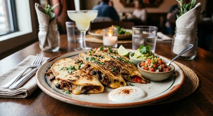Beef and Black Bean Quesadillas