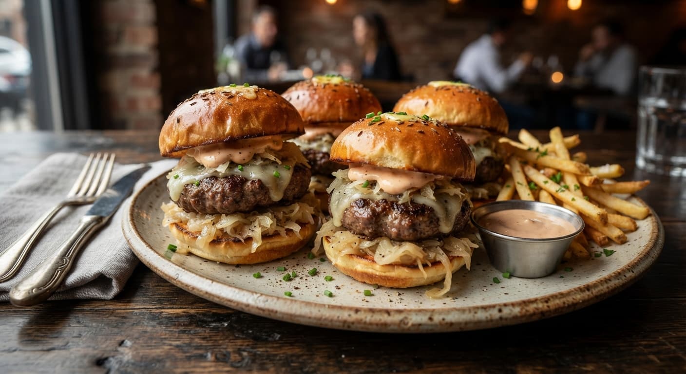 Beef and Sauerkraut Sliders