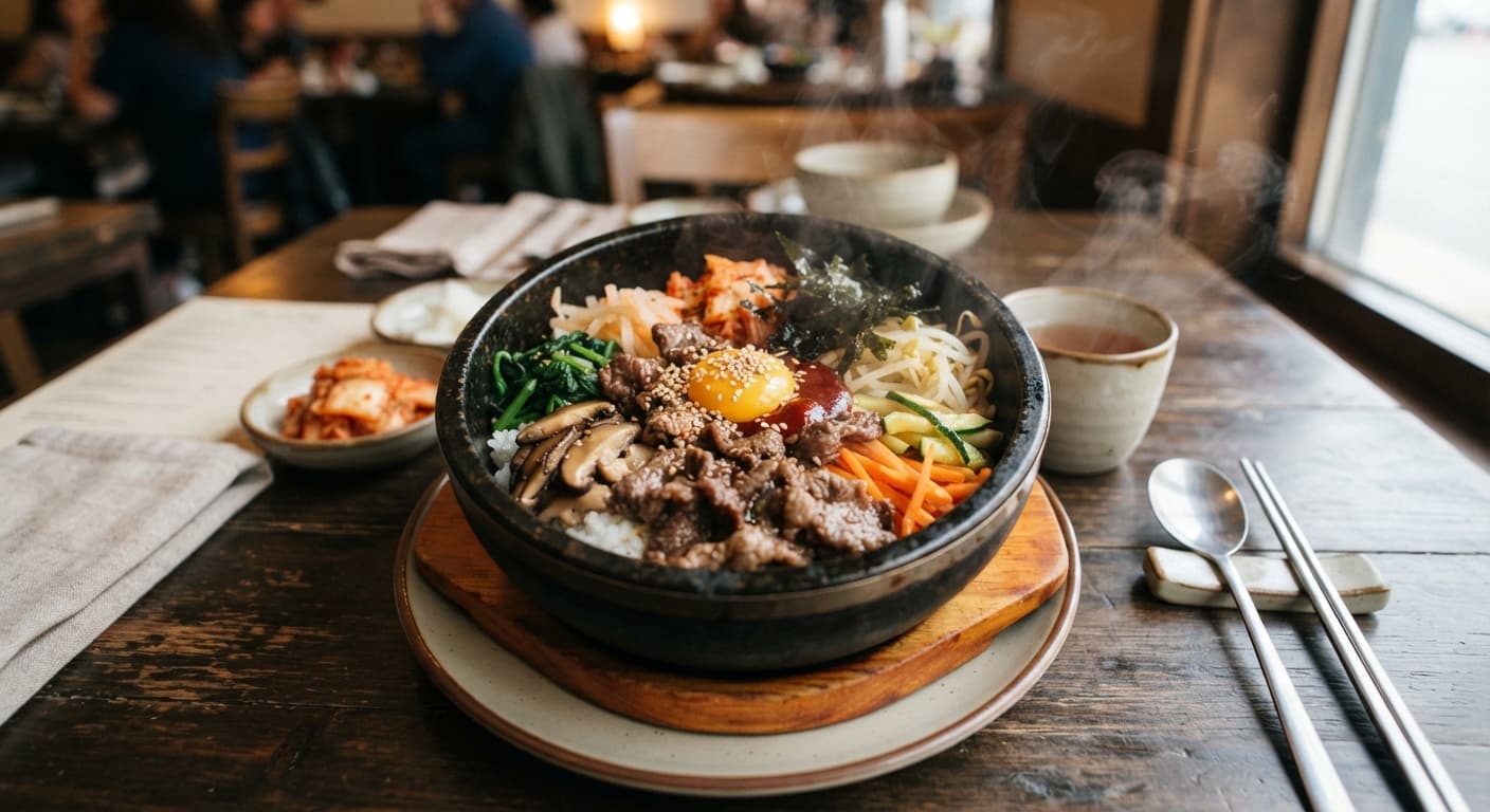Bibimbap with Marinated Beef