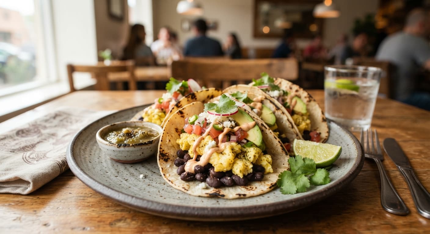 Black Bean & Egg Breakfast Tacos