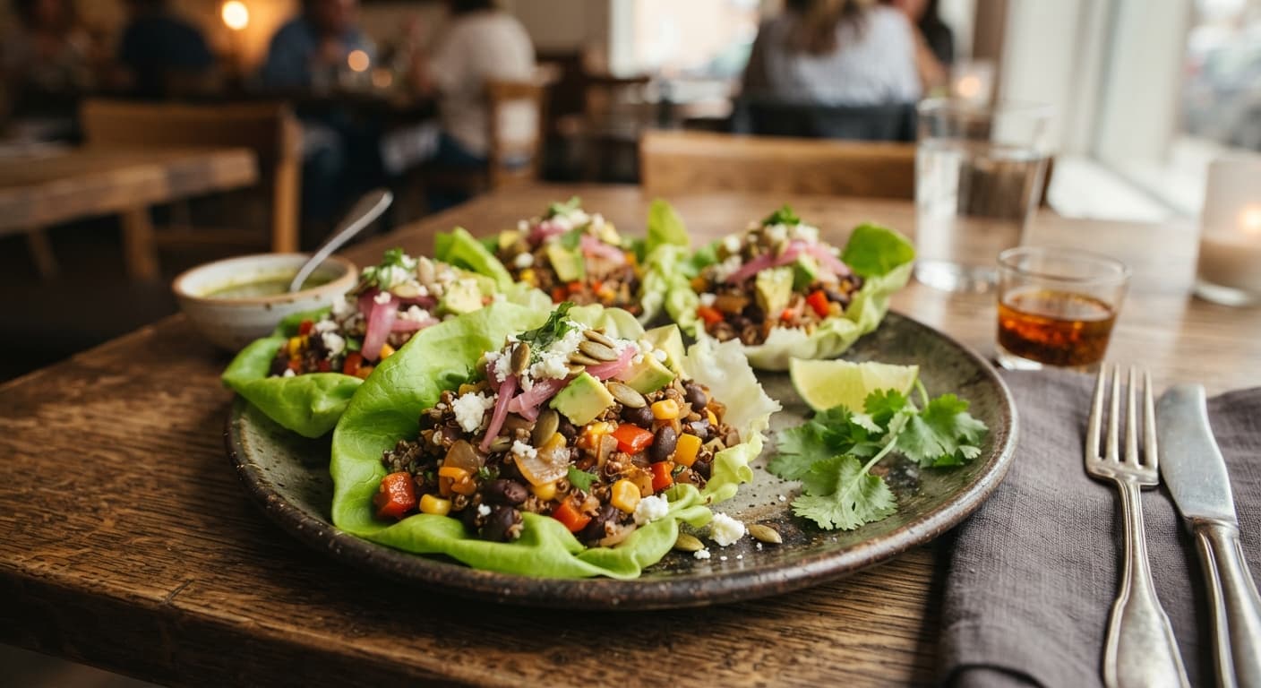 Black Bean Lettuce Wraps