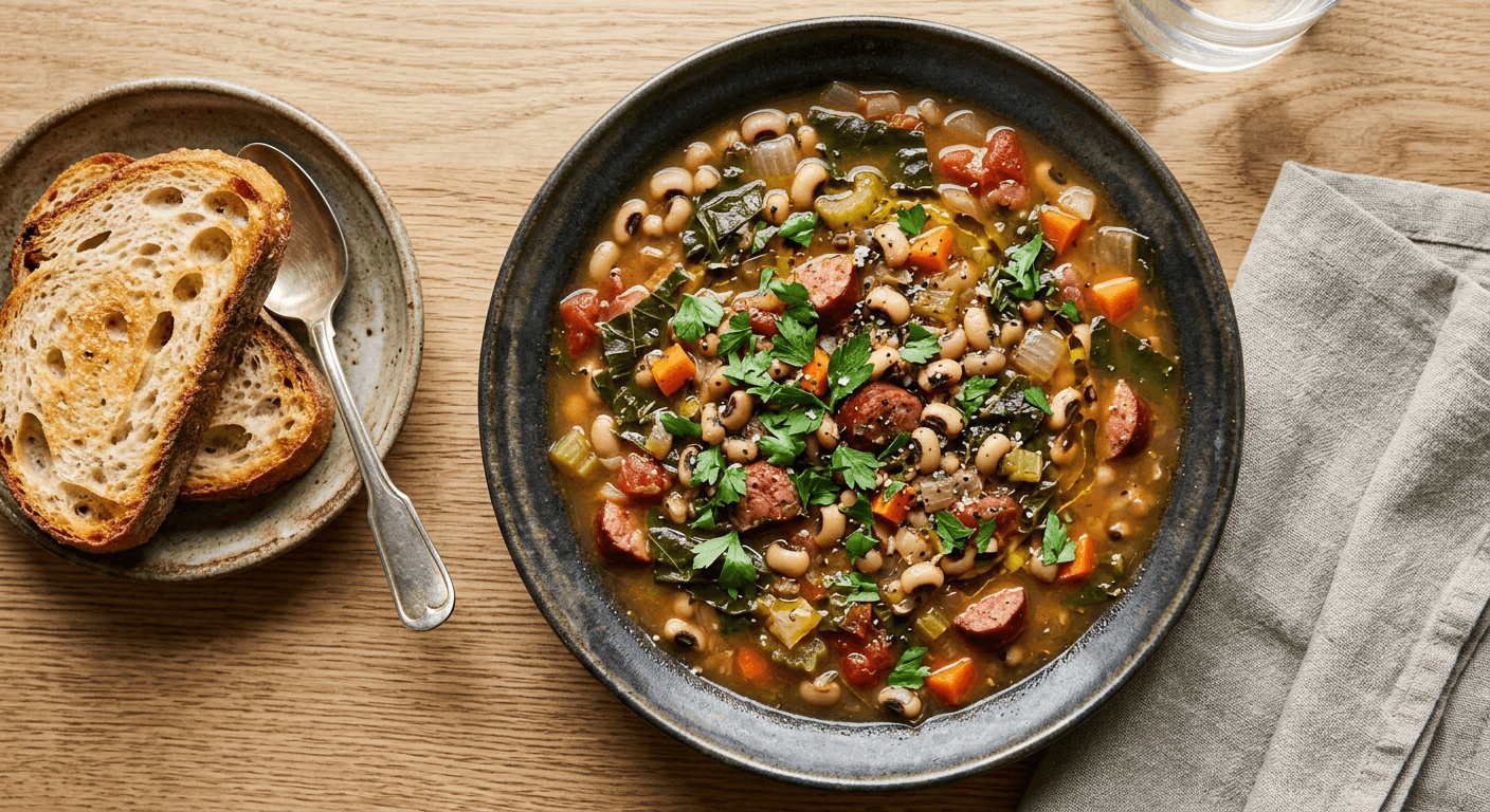 Black-Eyed Pea and Collard Stew