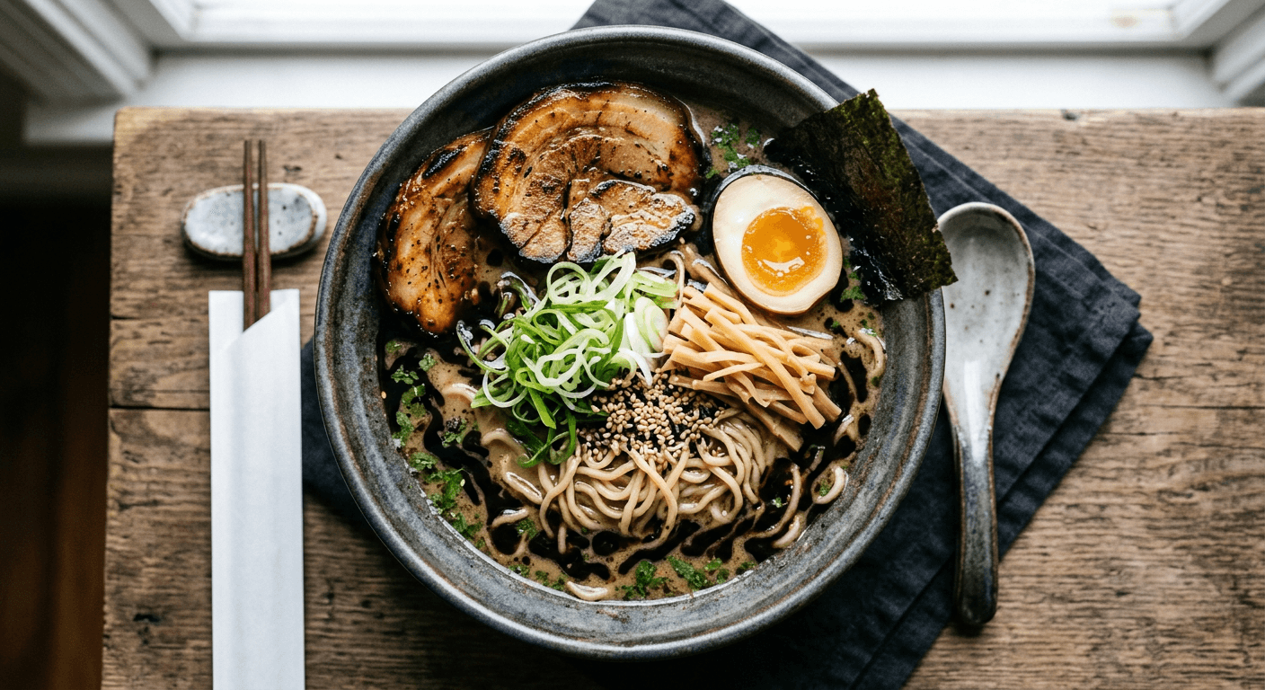 Black Garlic Oil (Mayu) Ramen