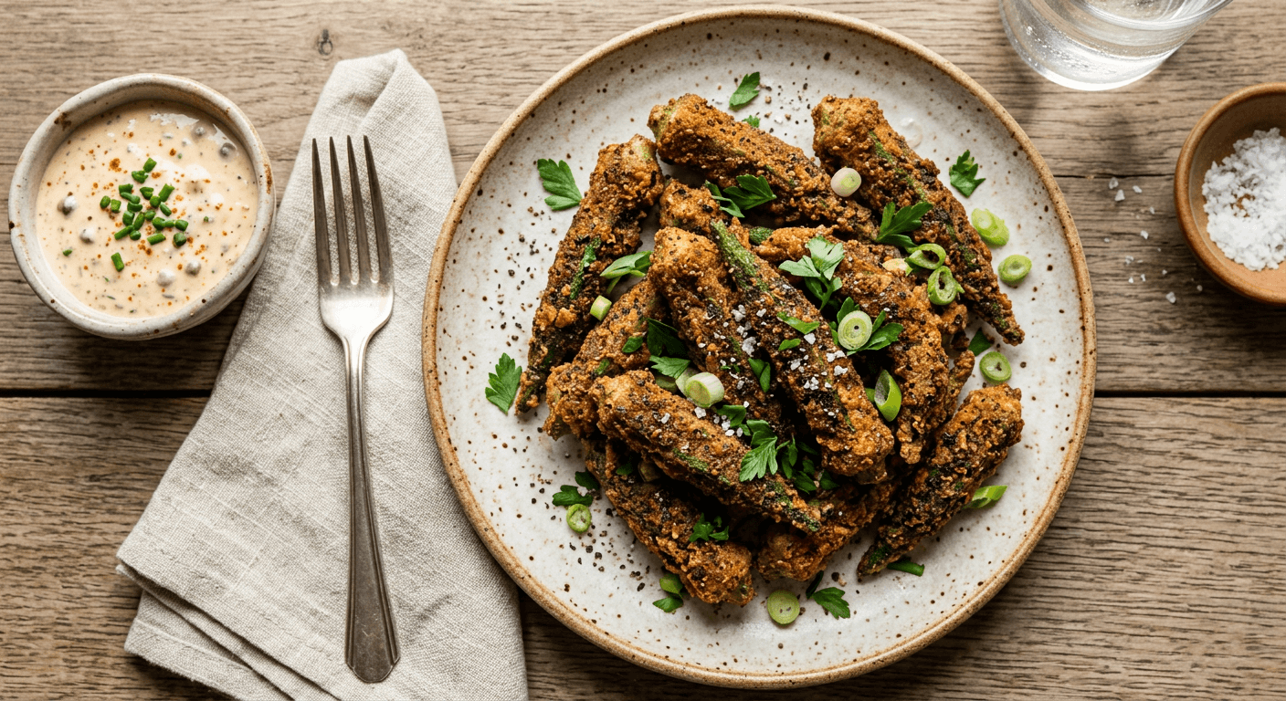 Blackened Seasoning Fried Okra