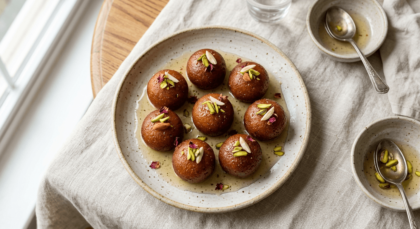 Bread Gulab Jamun