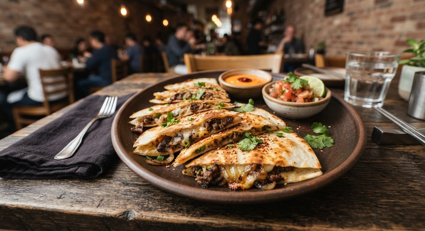 Bulgogi Quesadilla Wedges