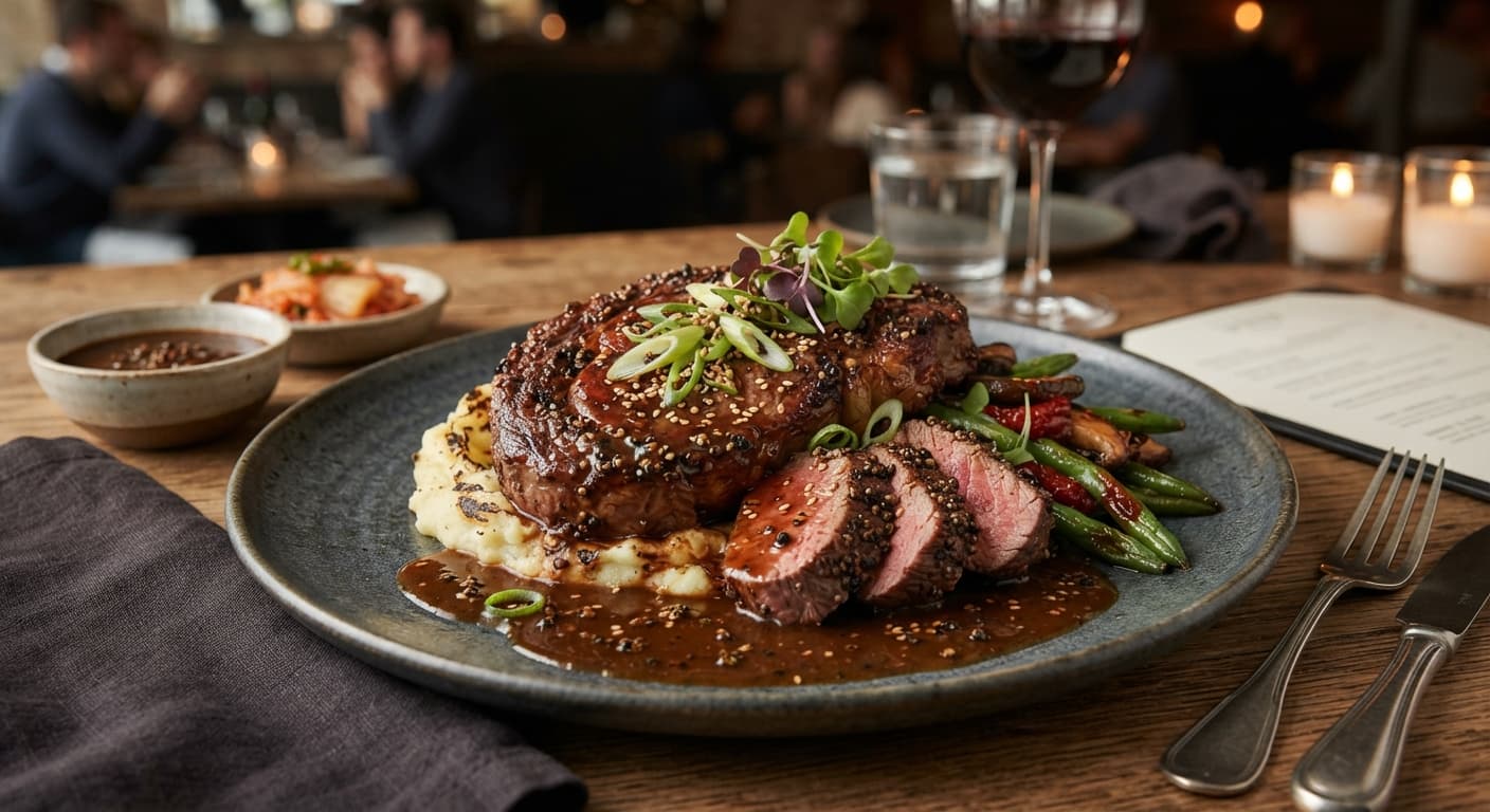 Bulgogi-Style Steak au Poivre
