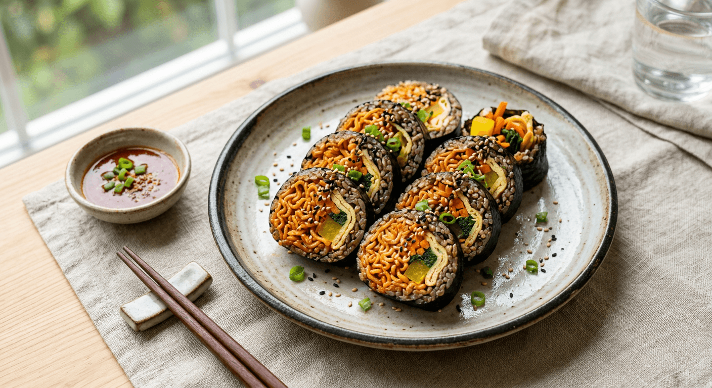 Bulldak Spicy Noodle Kimbap