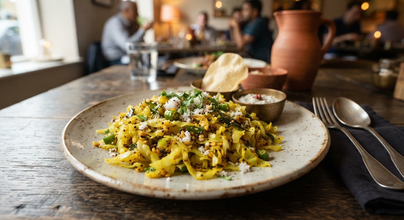 Cabbage Poriyal