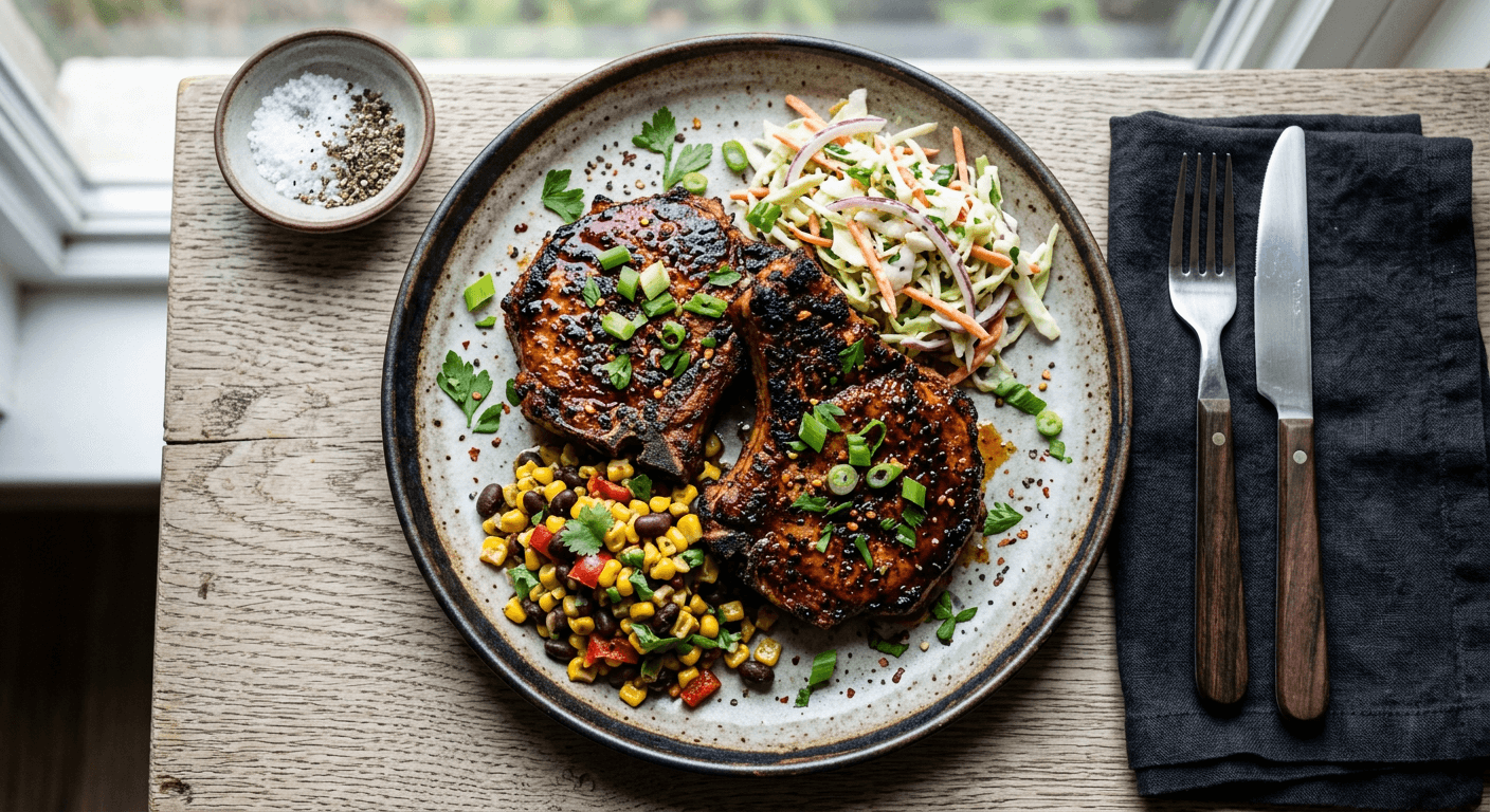 Cajun Blackened BBQ Chops
