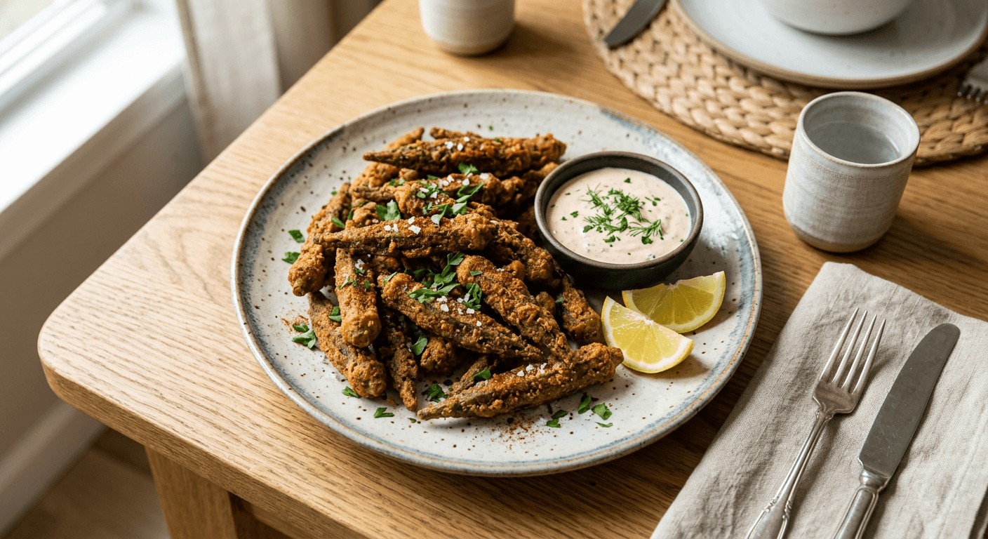 Cajun Spiced Buttermilk Okra