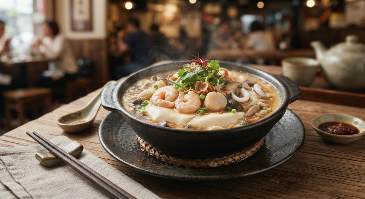 Cantonese Seafood Tofu Pudding