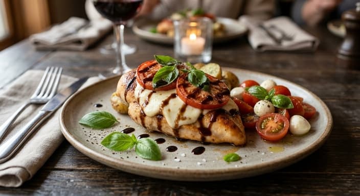 Caprese Chicken with Balsamic