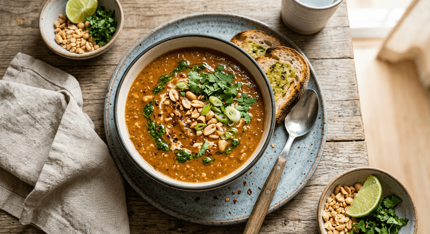 Caribbean Fusion Peanut Soup
