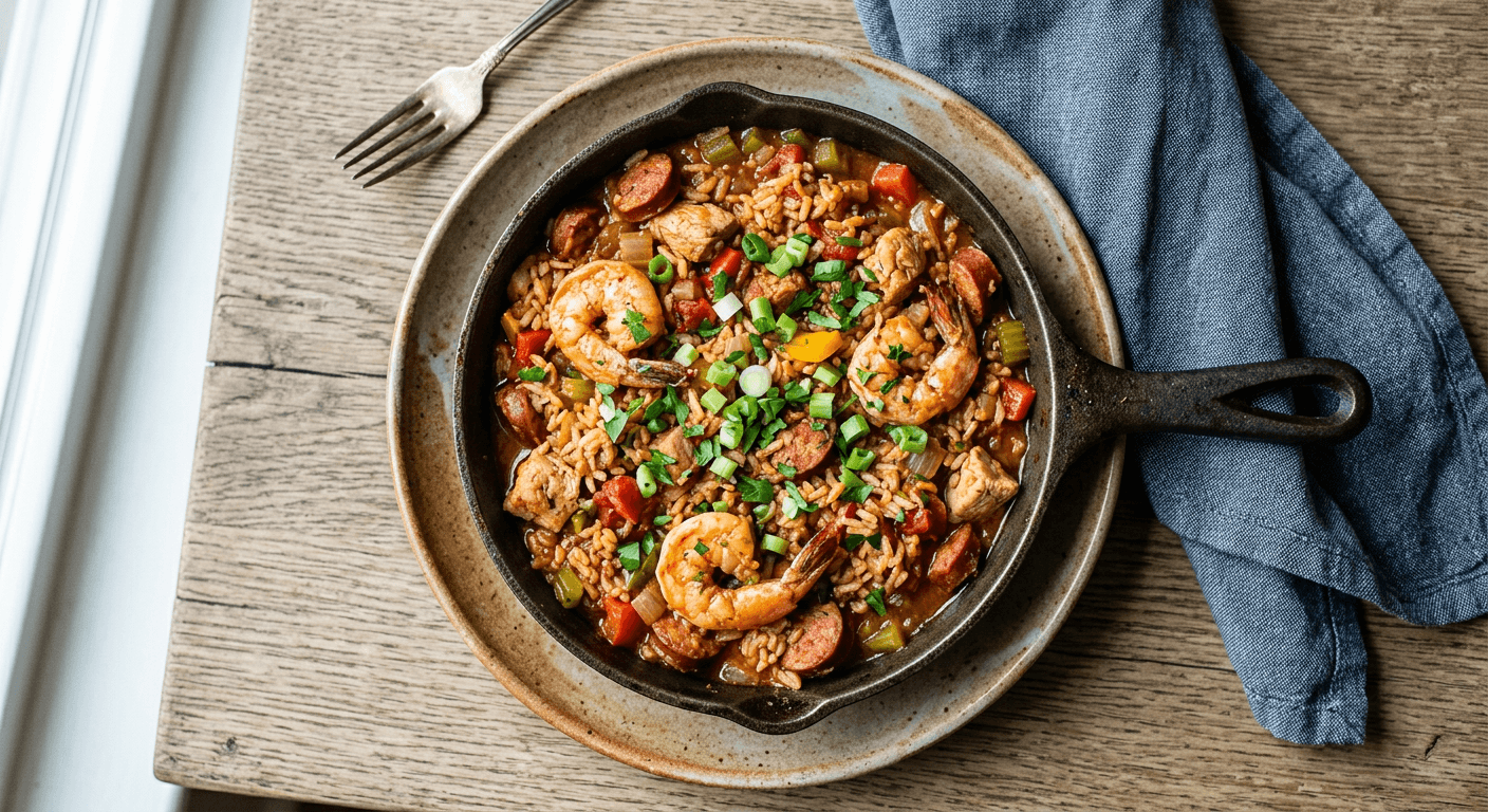 Cast Iron Skillet Jambalaya
