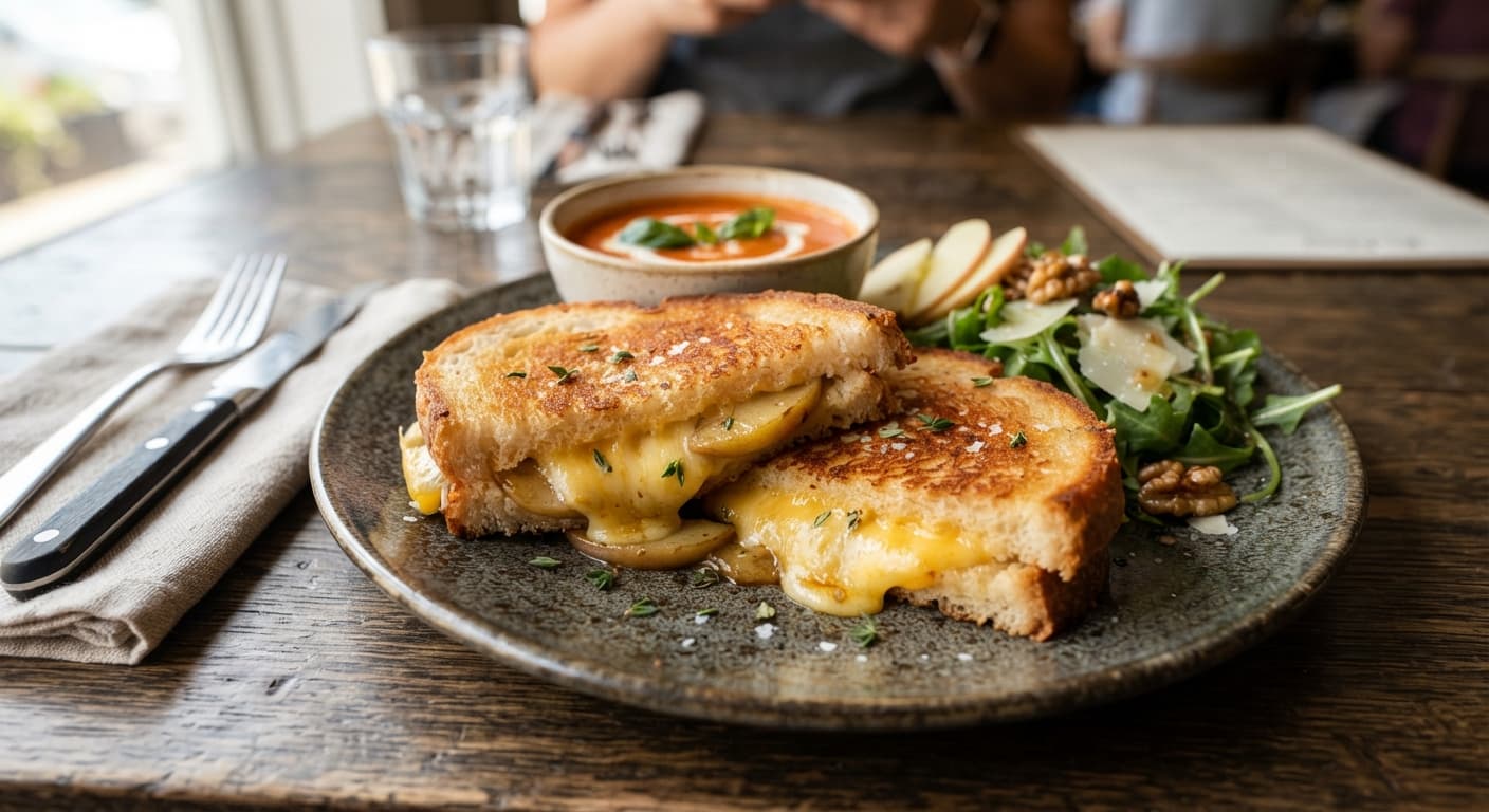 Cheddar & Apple Grilled Cheese