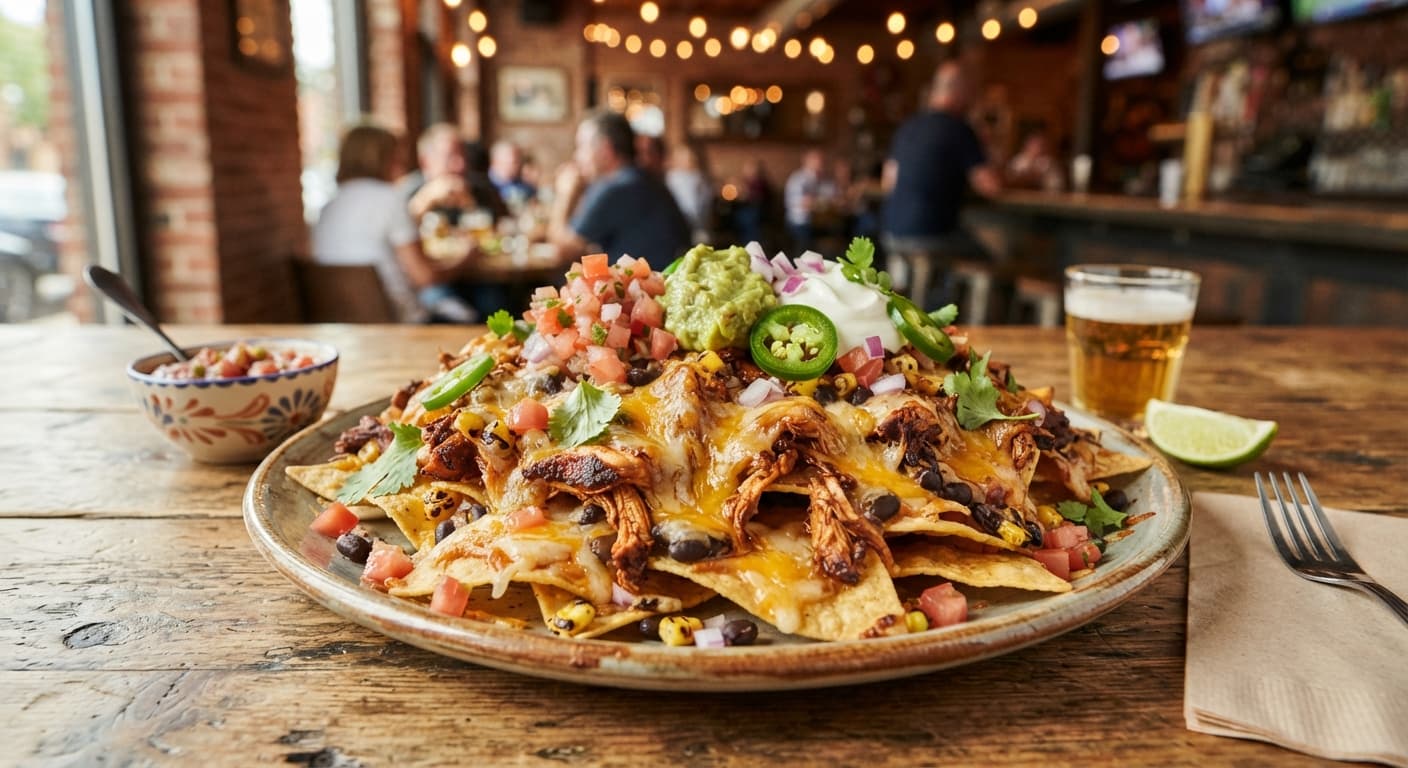 Cheesy Chipotle Chicken Nachos