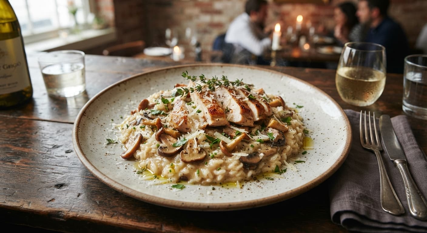 Chicken and Mushroom Risotto
