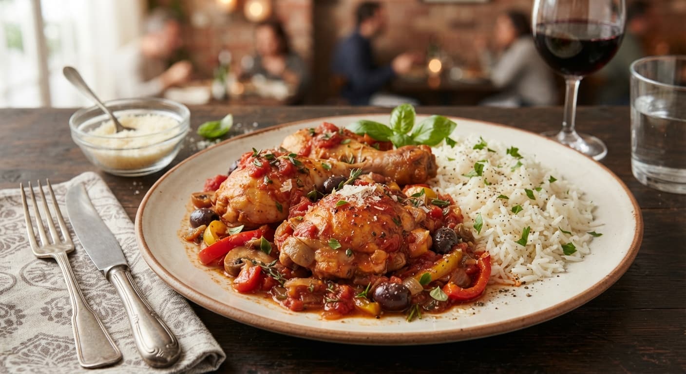 Chicken Cacciatore with Rice
