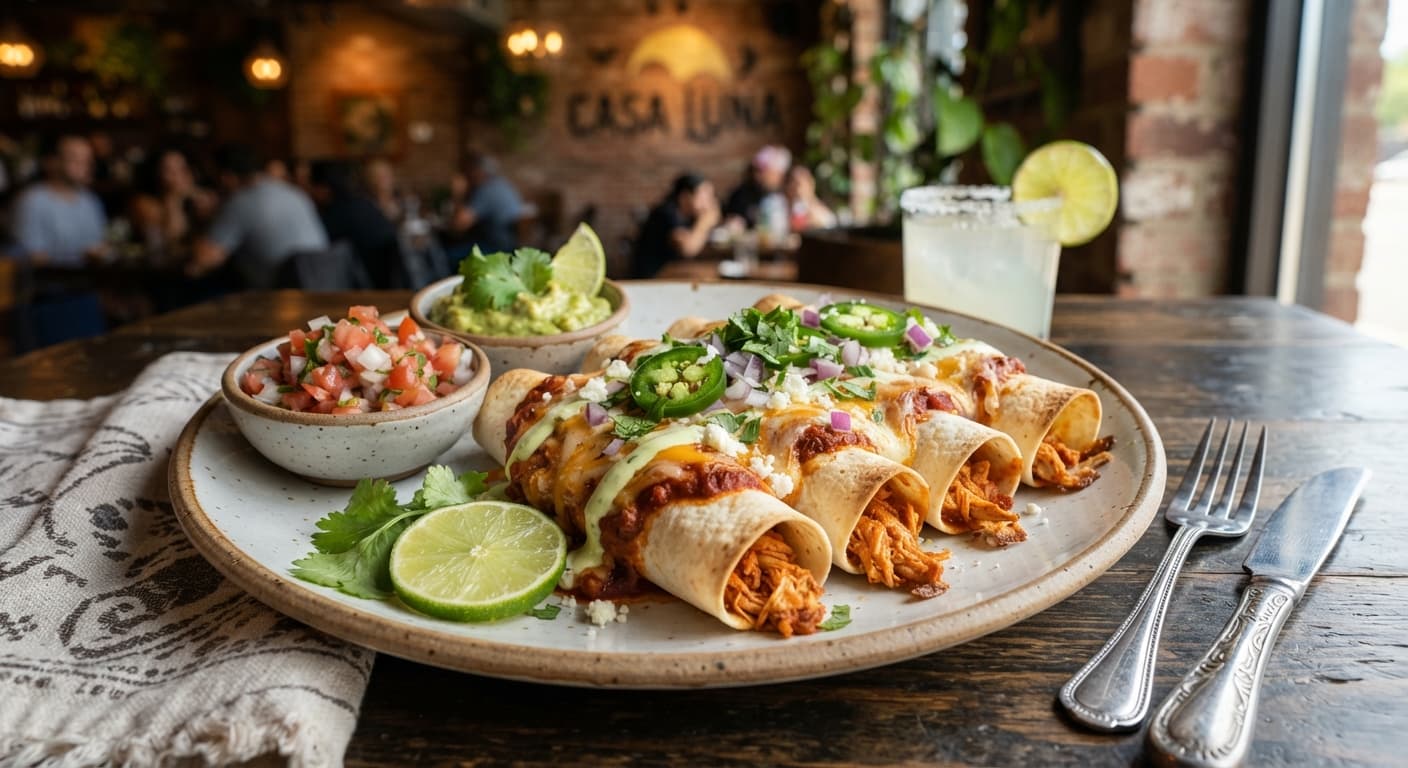Chicken Enchilada Roll-Ups
