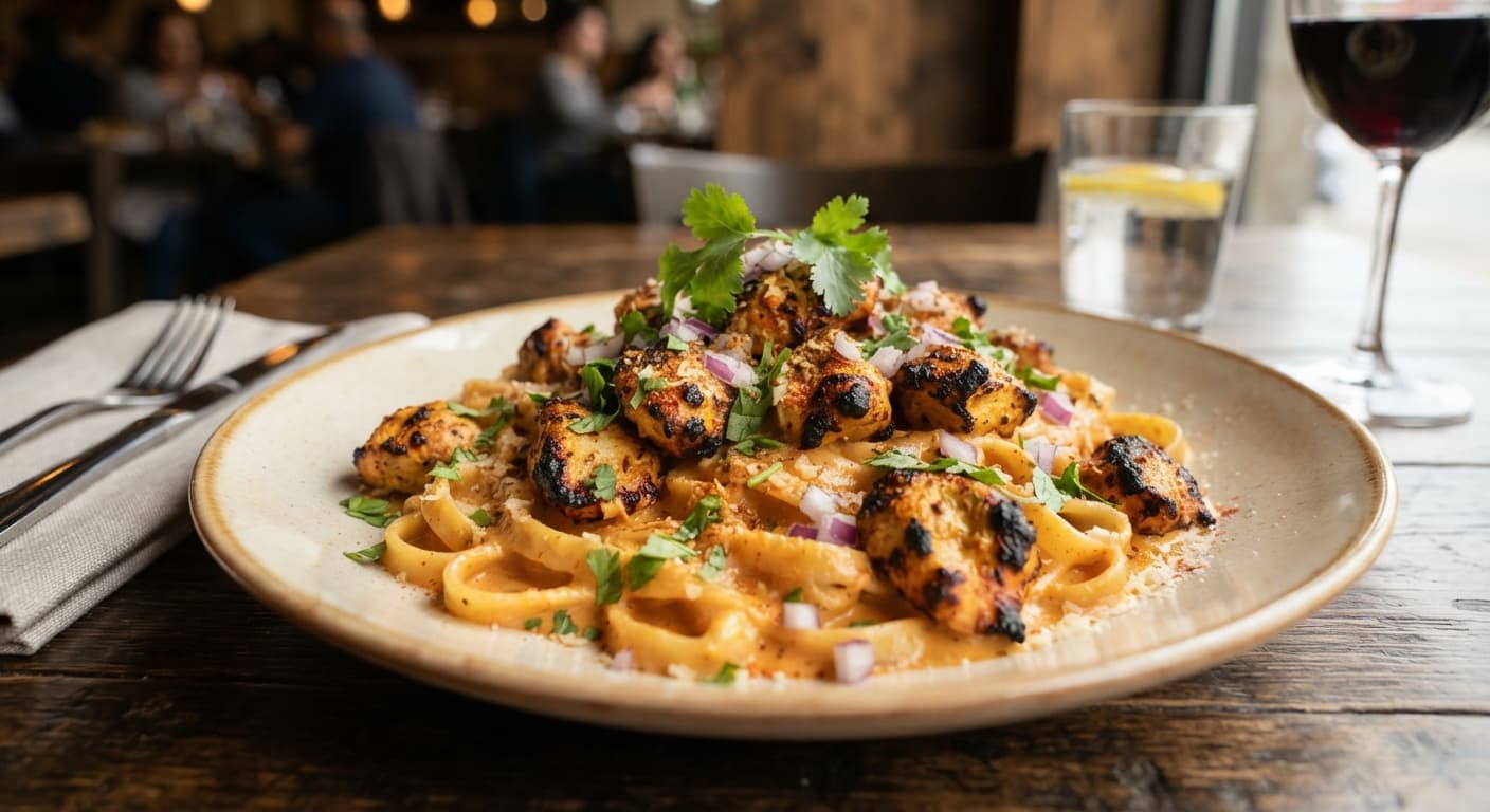Chicken Tikka Alfredo