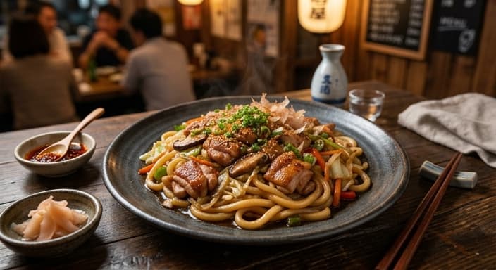 Chicken Yaki Udon (One-Pan)