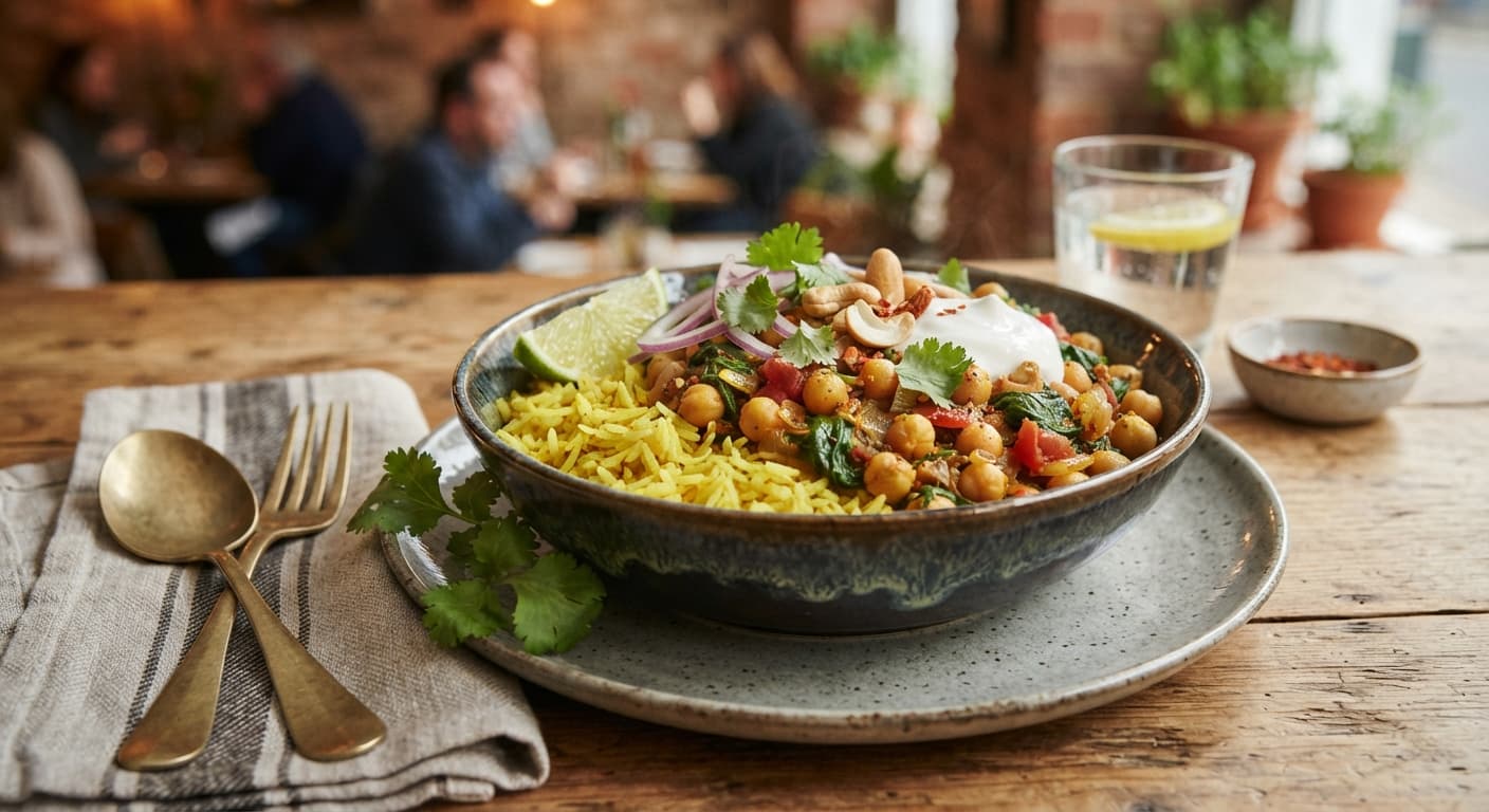 Chickpea Curry Rice Bowl