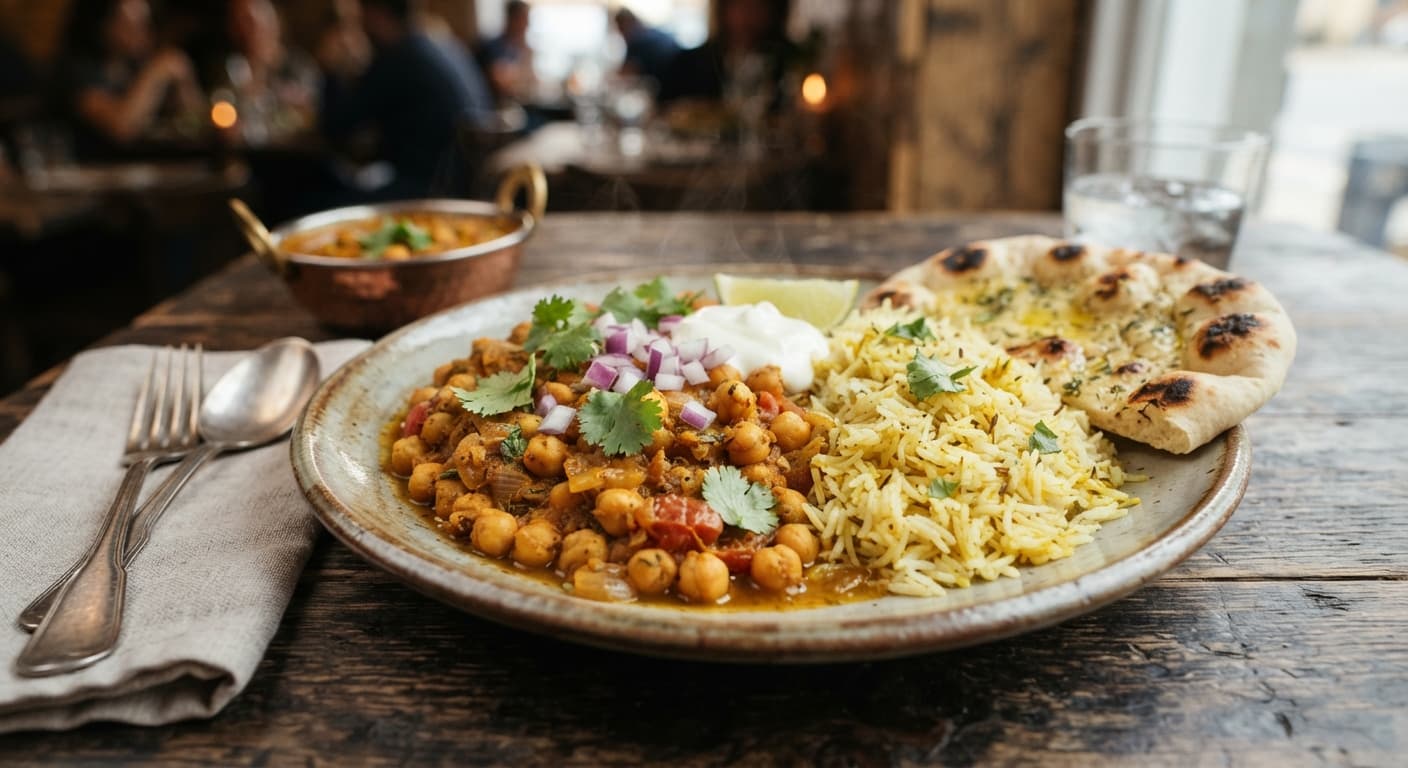 Chickpea Curry with Rice