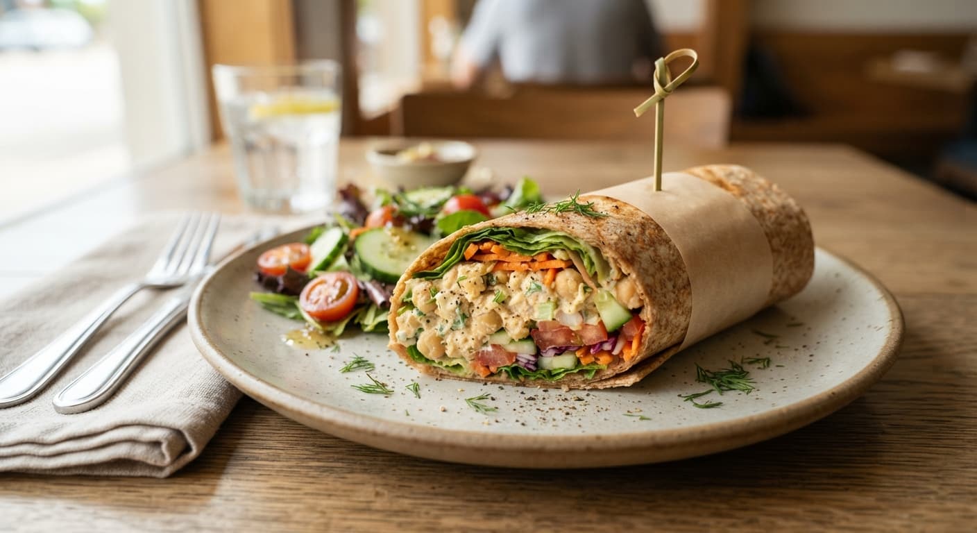 Chickpea Salad Wrap