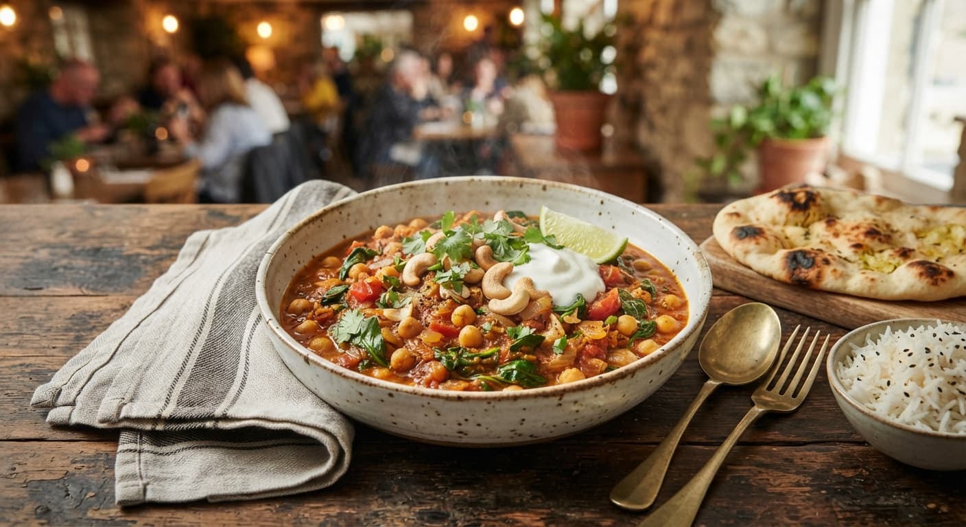 Chickpea & Spinach Curry