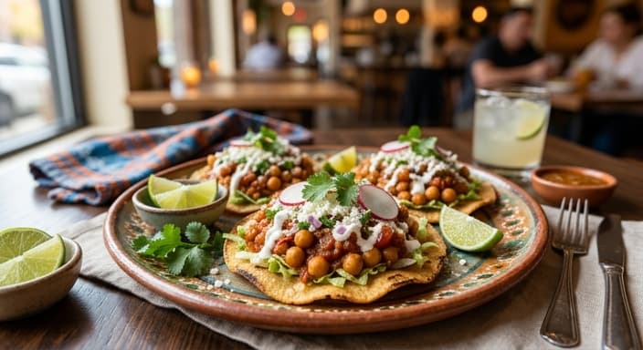 Chickpea Tinga Tostadas