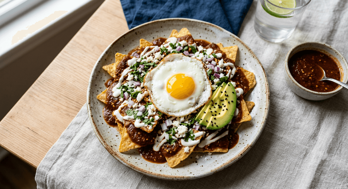 Chilaquiles de Chipotle y Crema
