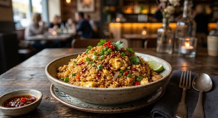 Chili Garlic Egg Fried Rice