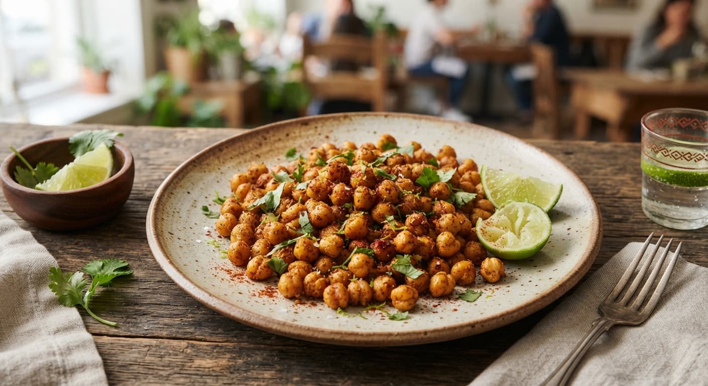 Chili Lime Roasted Chickpeas