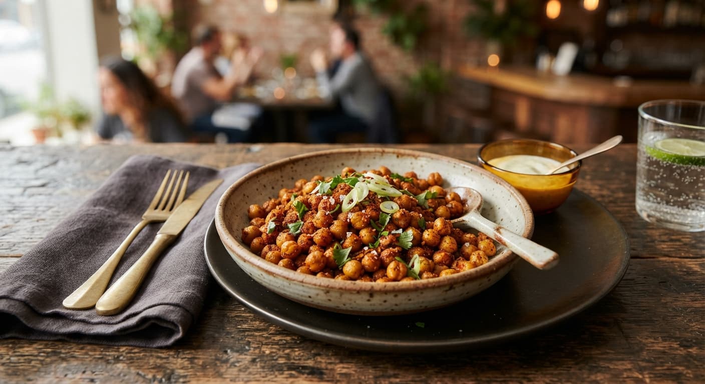 Chili Roasted Chickpeas