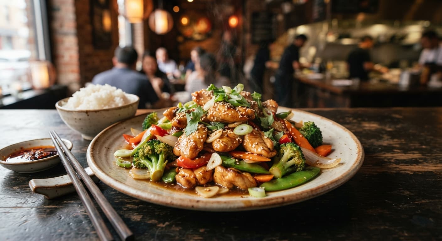 Chinese Garlic Chicken Stir-Fry