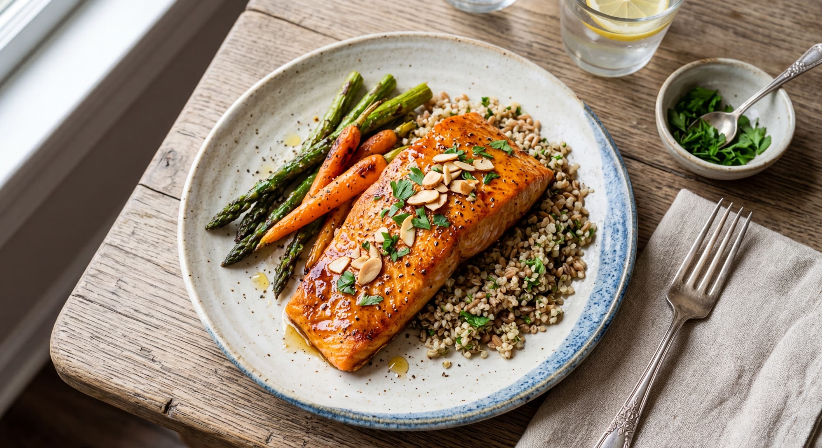 Cinnamon Honey Glazed Salmon