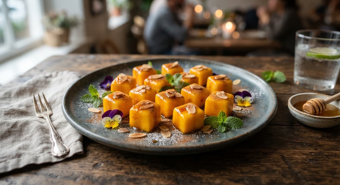 Cinnamon Honey Mango Bites
