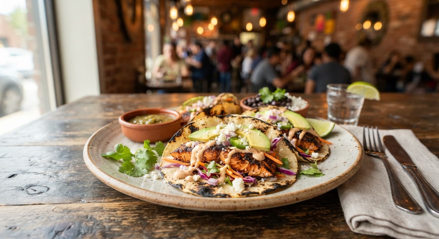 Citrus-Chile Salmon Tacos