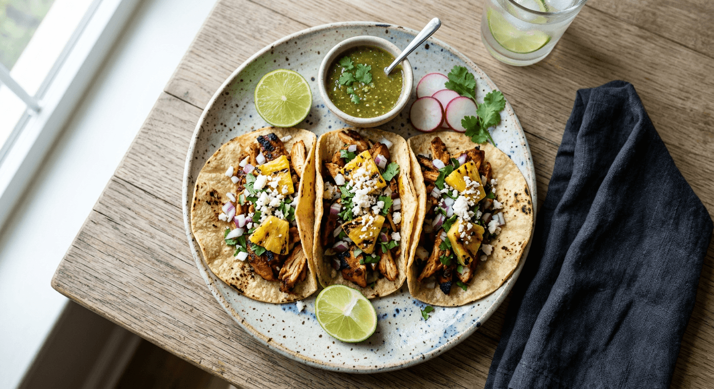 Classic Chicken Al Pastor Tacos